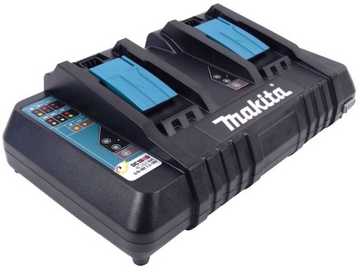 Makita Dual Port Fast Charger for 18V Li-Ion Battery DC18RD - Click Image to Close